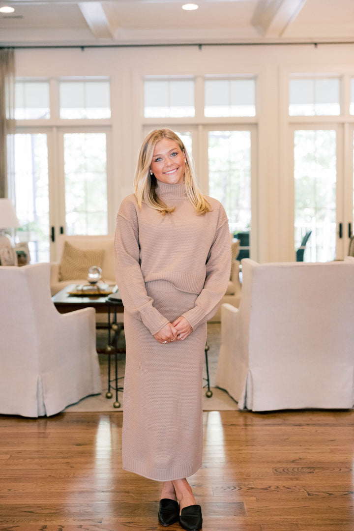 Knit Sweater Skirt Set