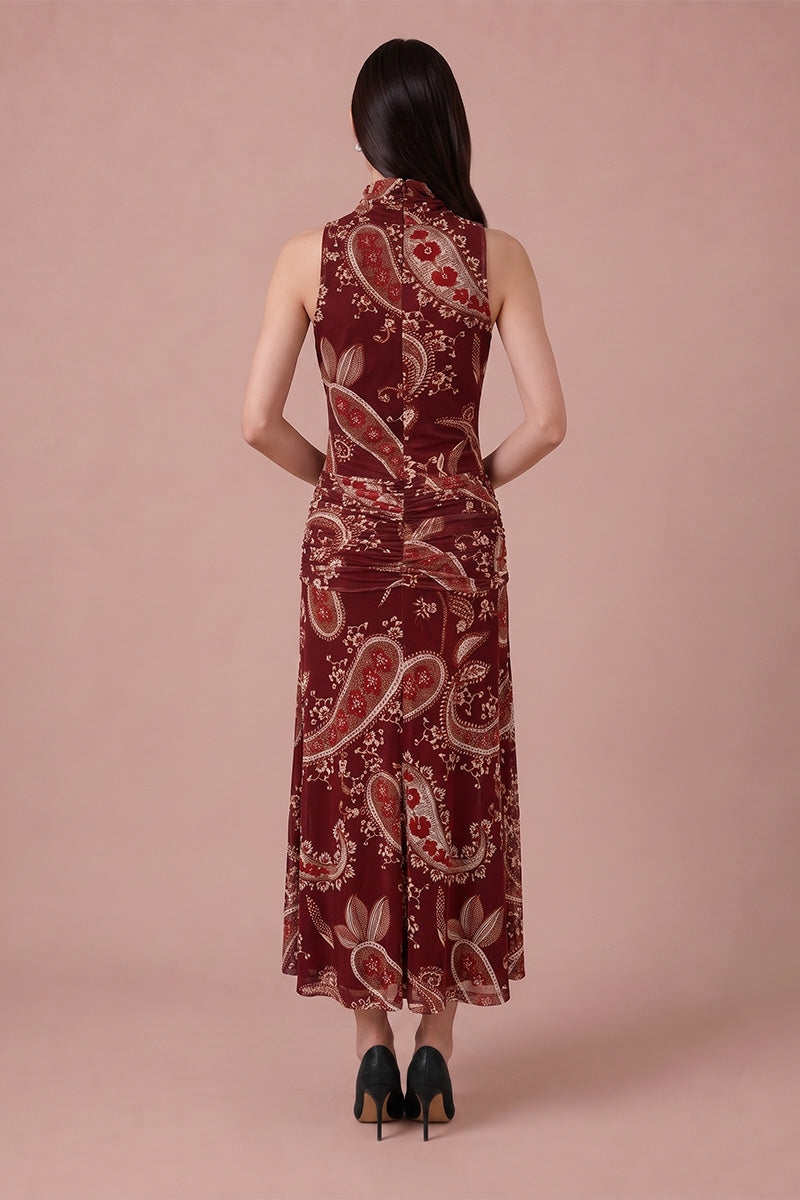 Selena Dress - Burgundy