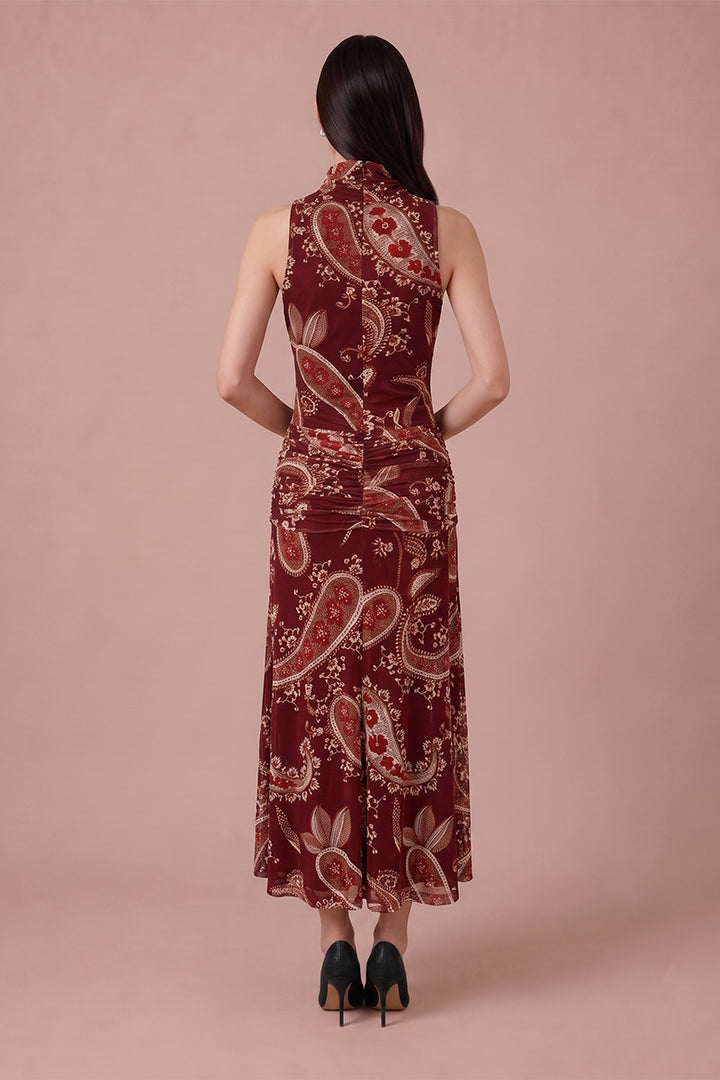 Selena Dress - Burgundy