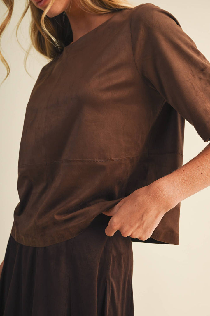 Francine Top in Espresso