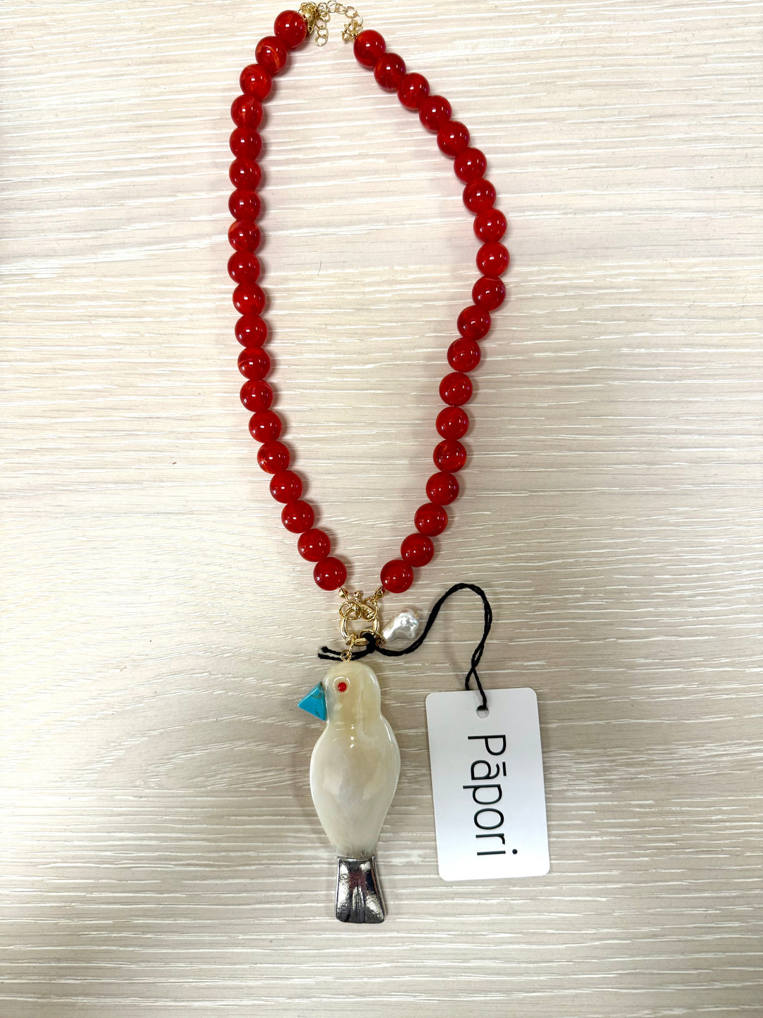 Bird Beaded Necklace