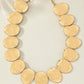 Gold Stone Statement Necklace