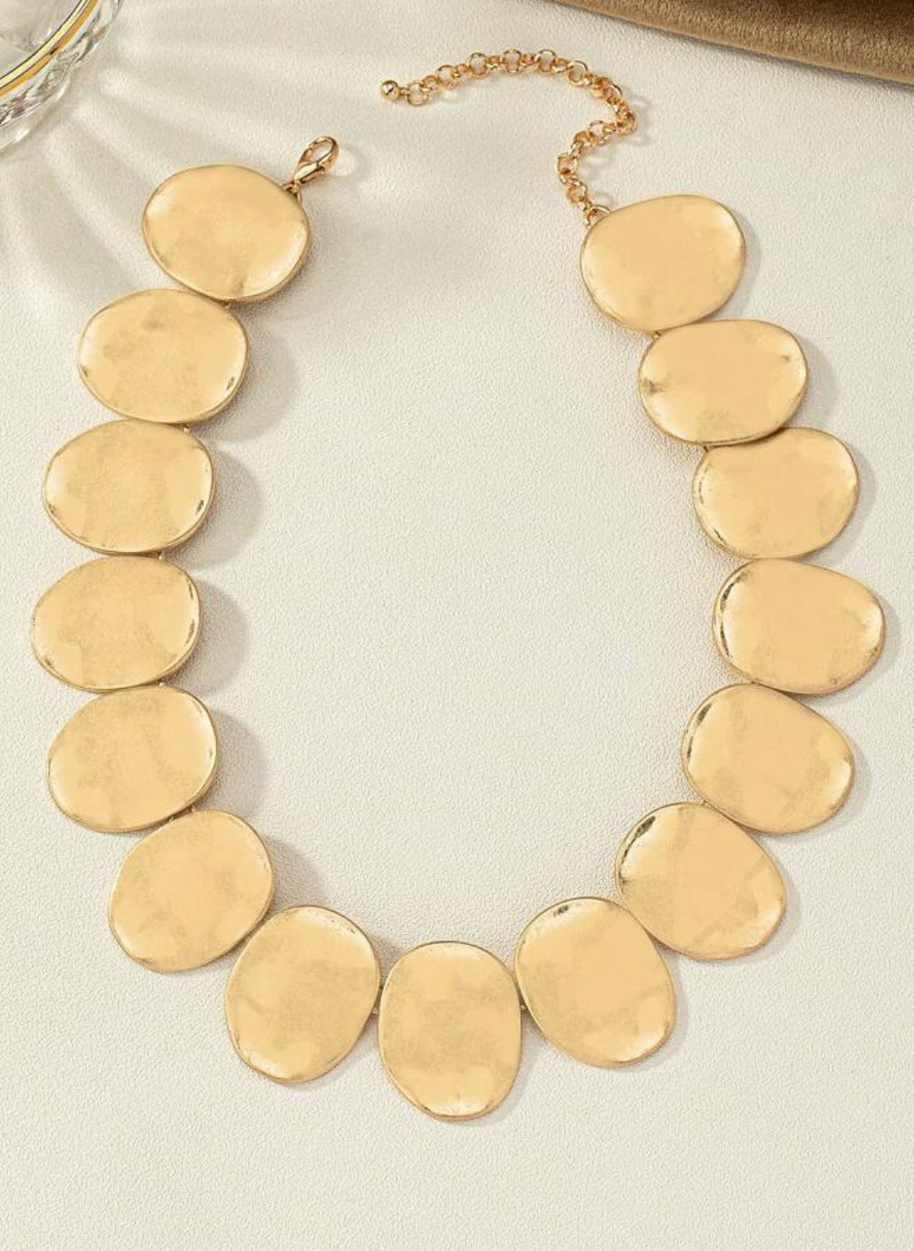 Gold Stone Statement Necklace