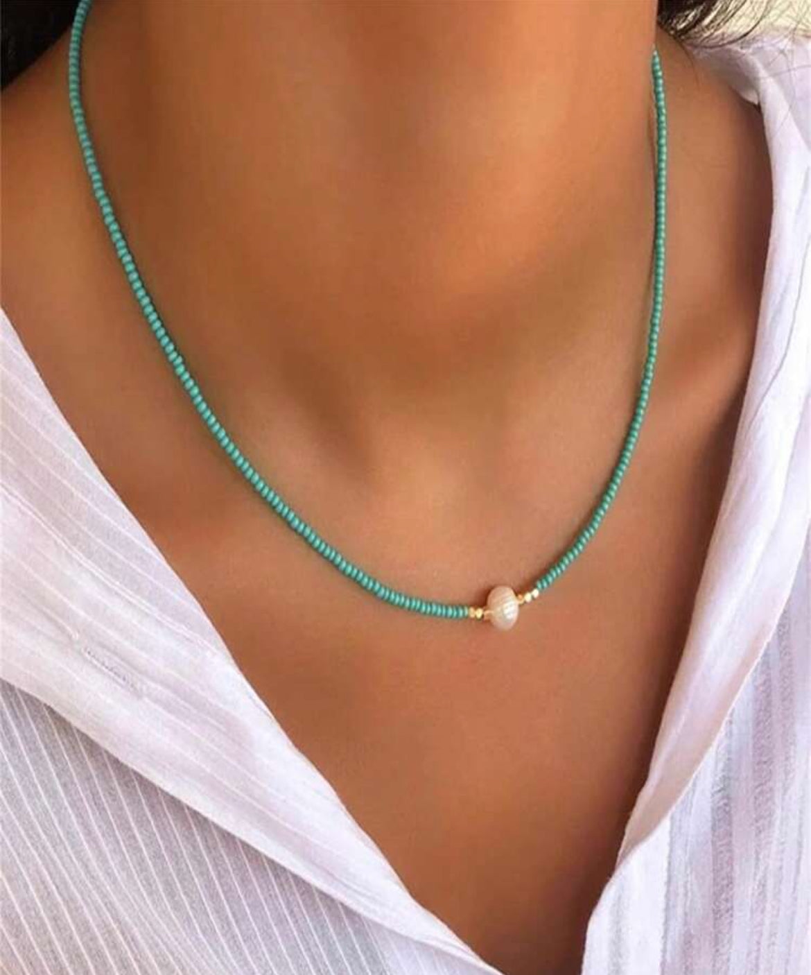 Dainty Beaded Pearl Necklaces