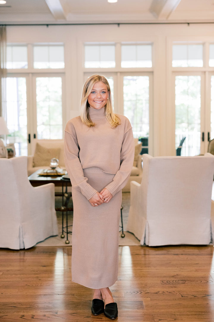 Knit Sweater Skirt Set