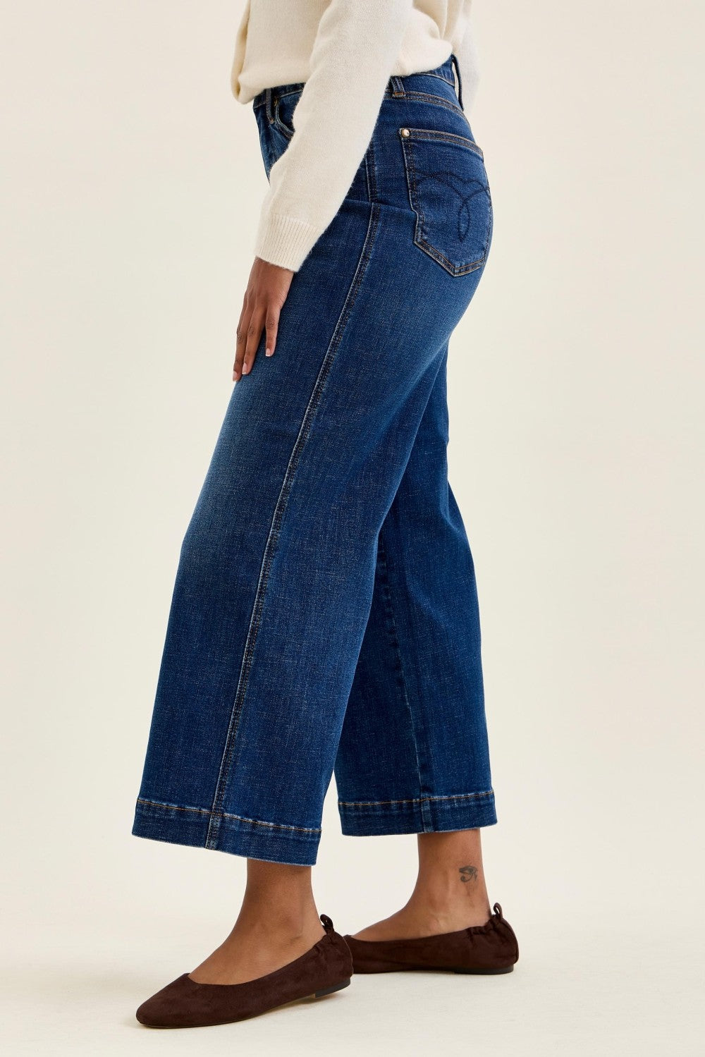 Claudia Ankle Wide Jeans