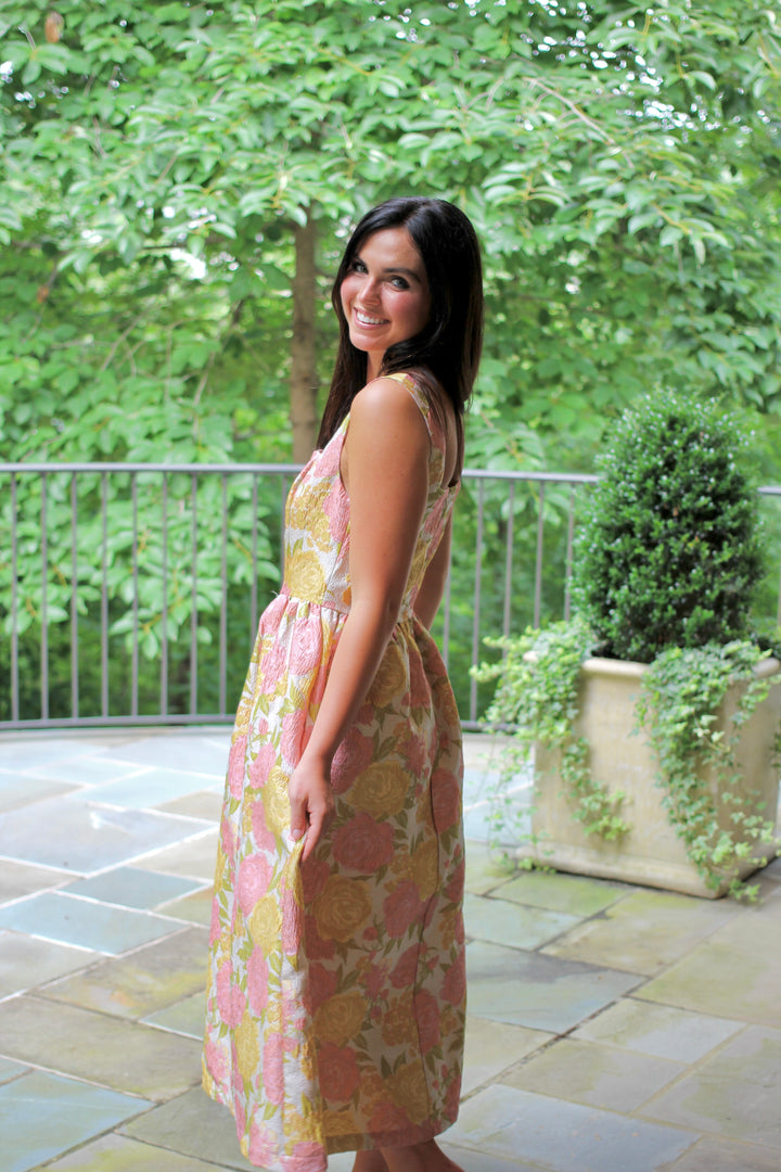 Suzanne Jacquard Midi Dress