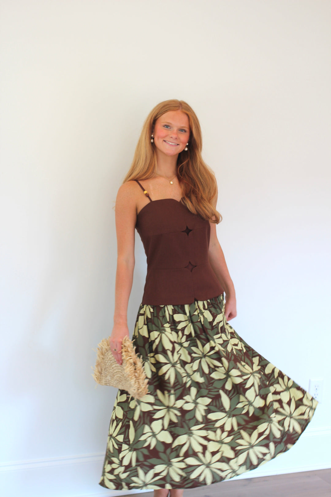 Savannah Panel Print Dress