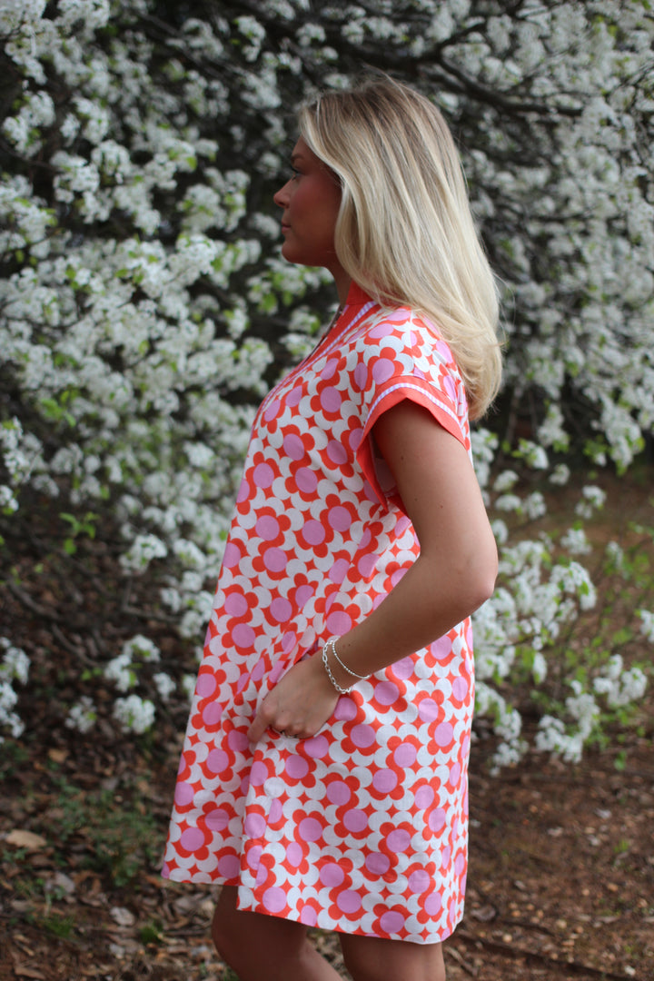 Coral Poppy Dress