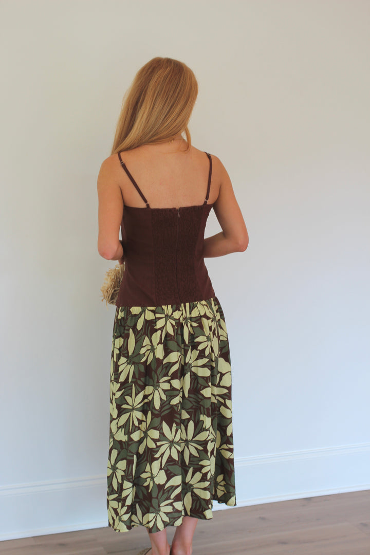Savannah Panel Print Dress