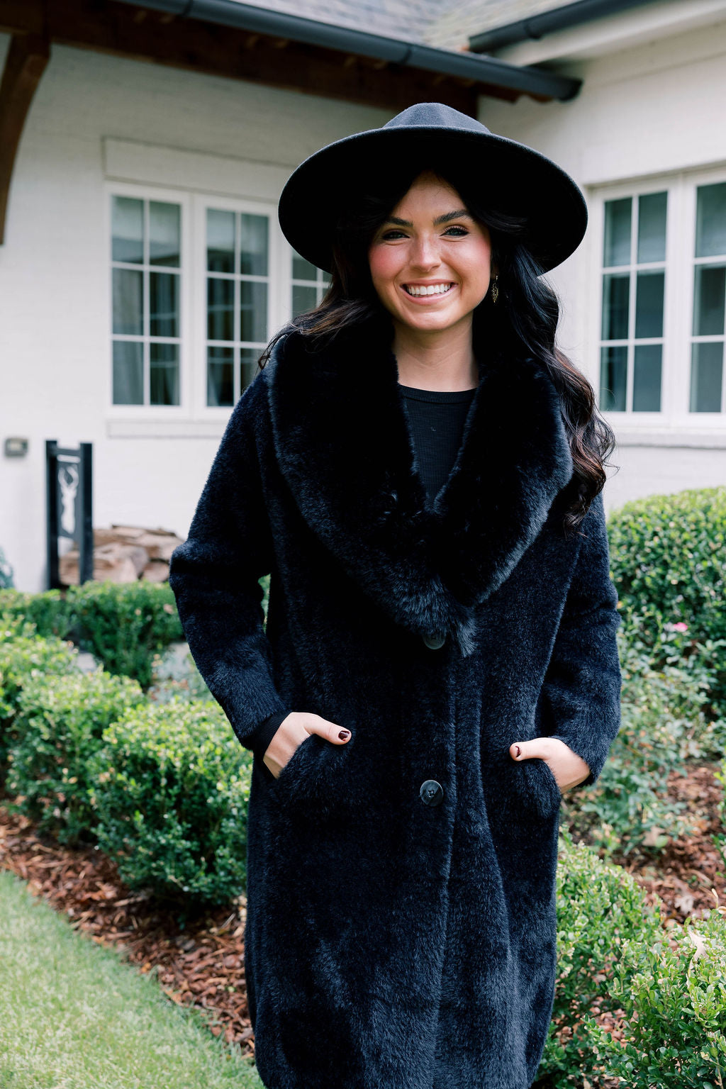 Faux Fur Sweater Jacket