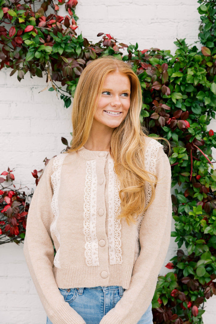 Laced Detail Cardigan