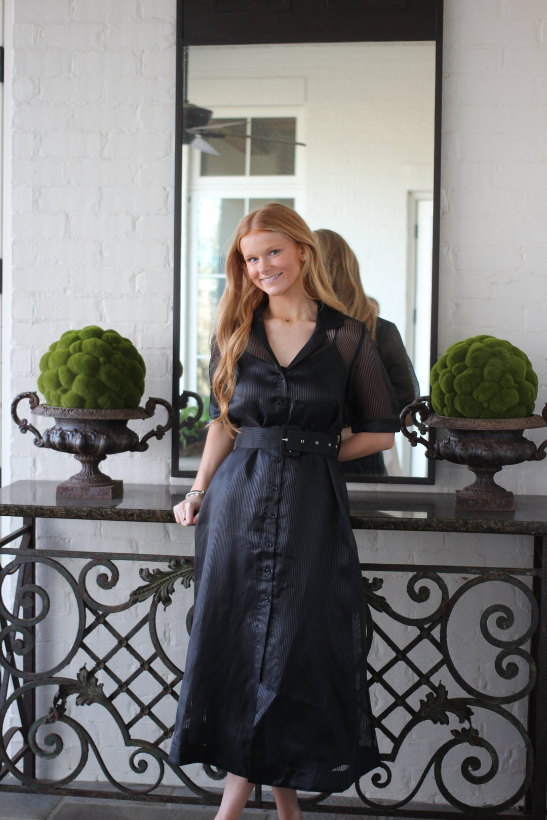 Mesh Midi Dress