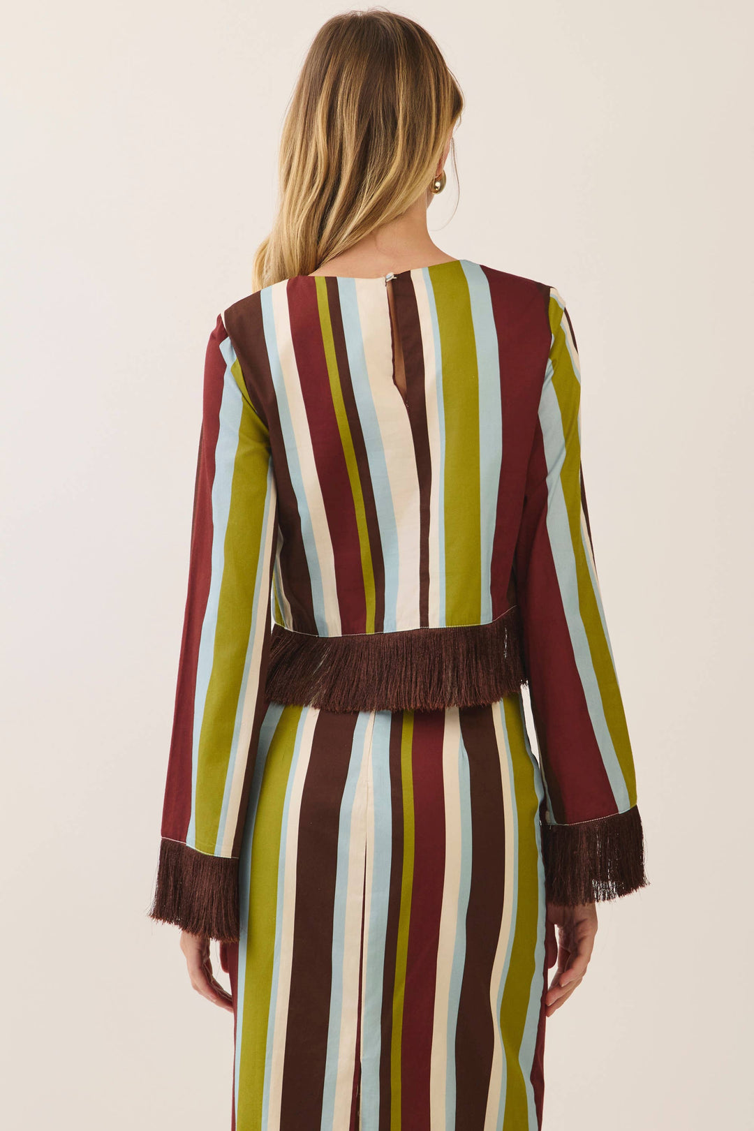 Hailey Set in multicolor stripe