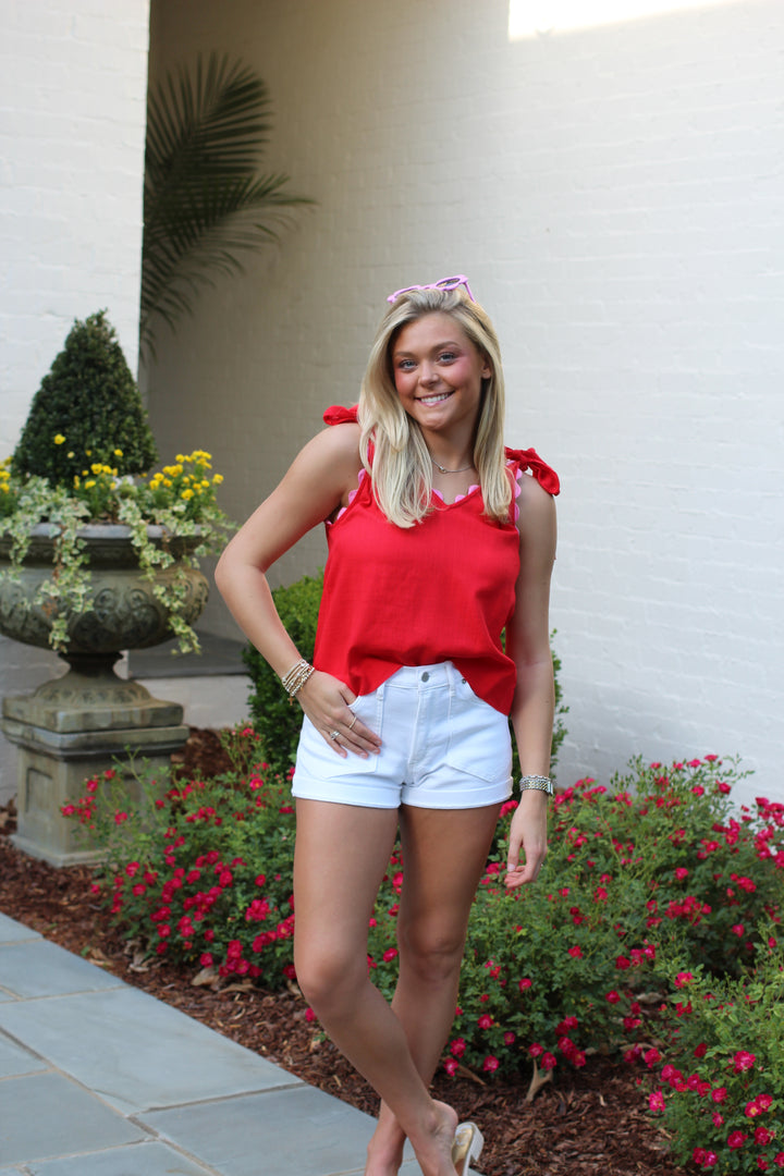 Bow Tie Scallop Top