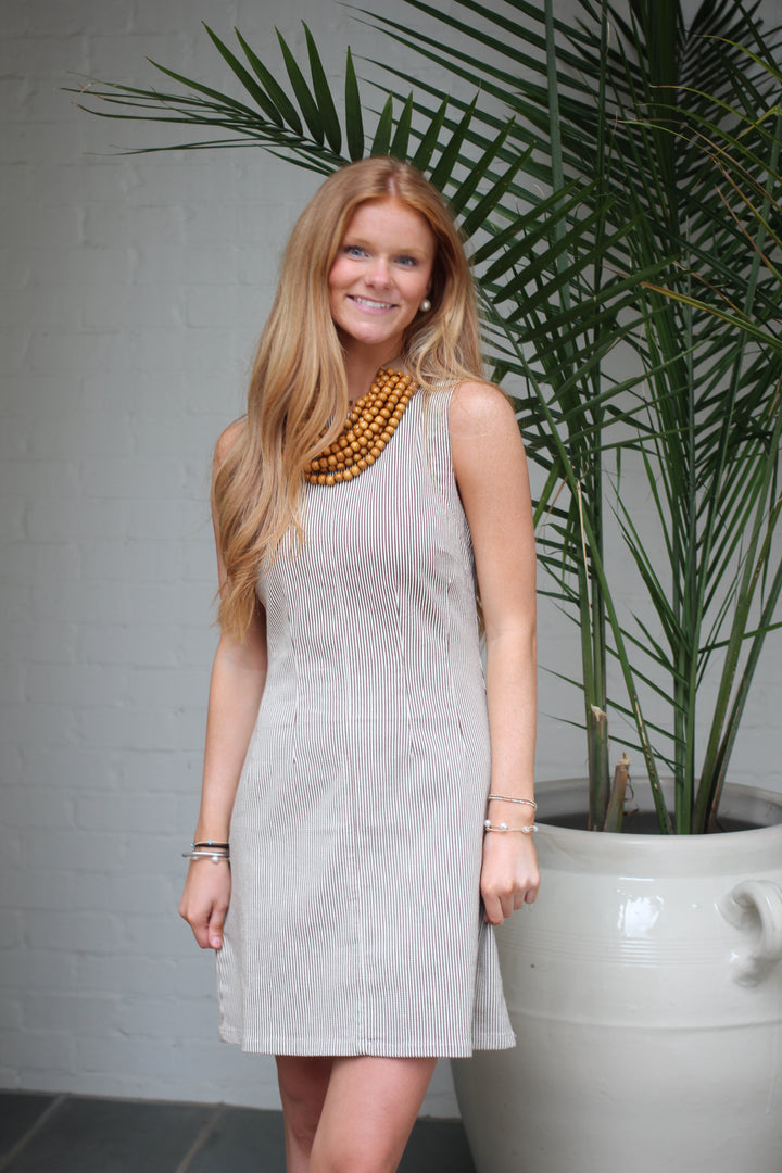 PIntuck Mini Dress