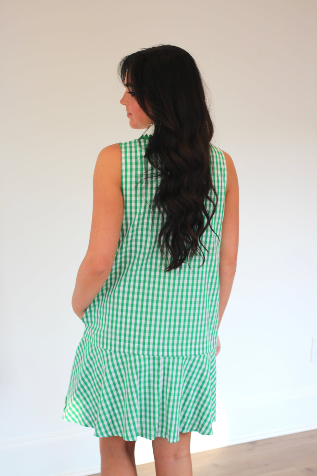 Clover Gingham Mini Dress