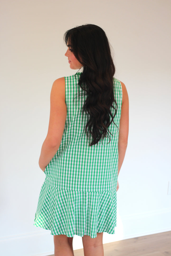 Clover Gingham Mini Dress