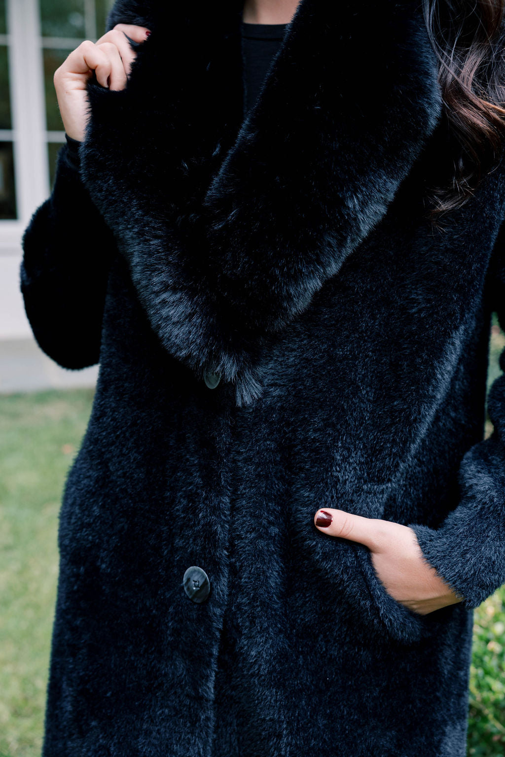 Faux Fur Sweater Jacket