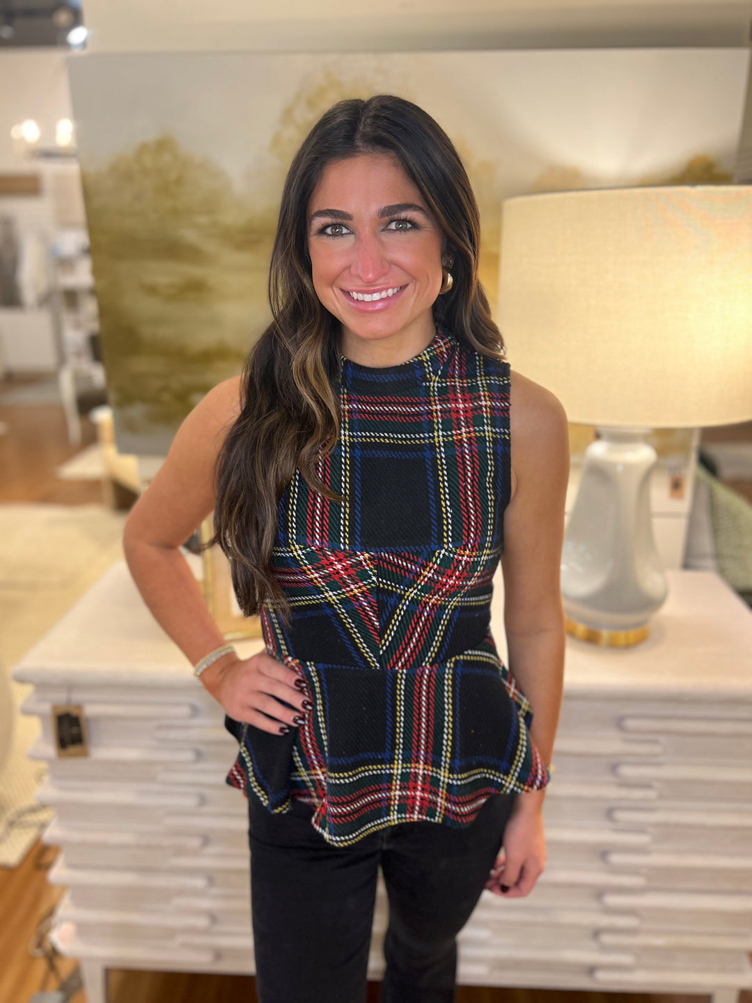 Tartan Sleeveless Top