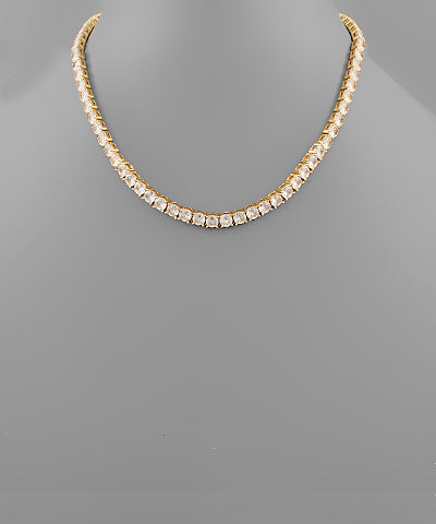 CZ 5mm Tennis Necklace