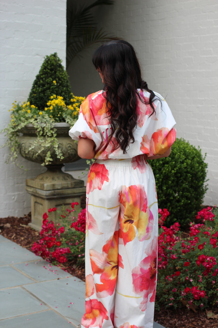 Floral Statement Pants Set