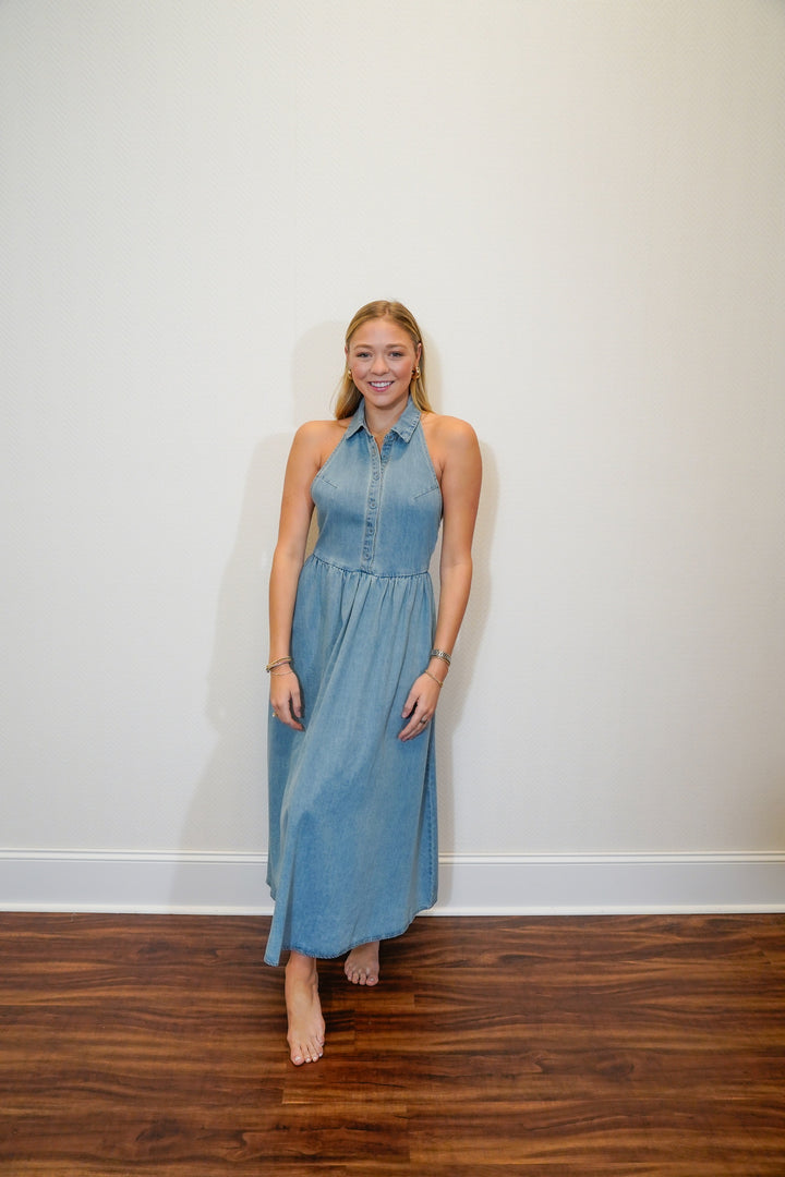 Alyssa Denim Midi Dress