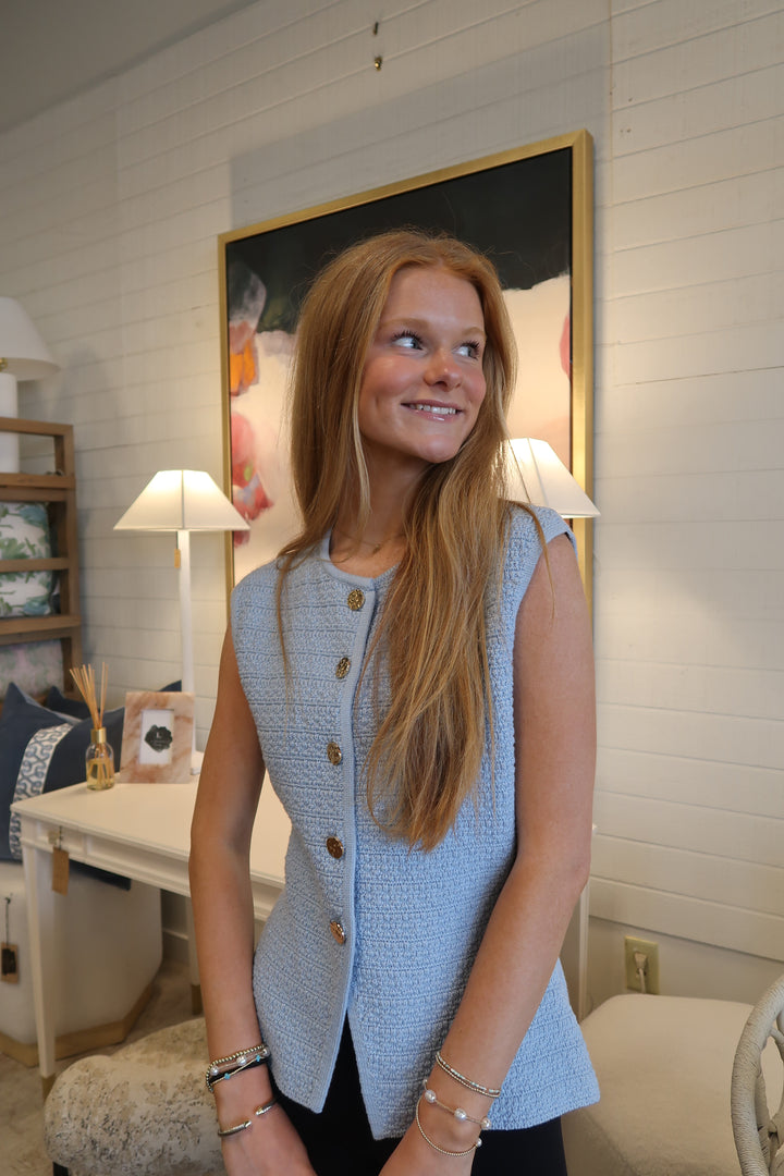 Sky Knit Vest Top