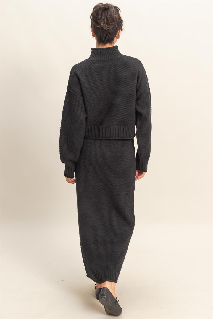 Knit Sweater Skirt Set