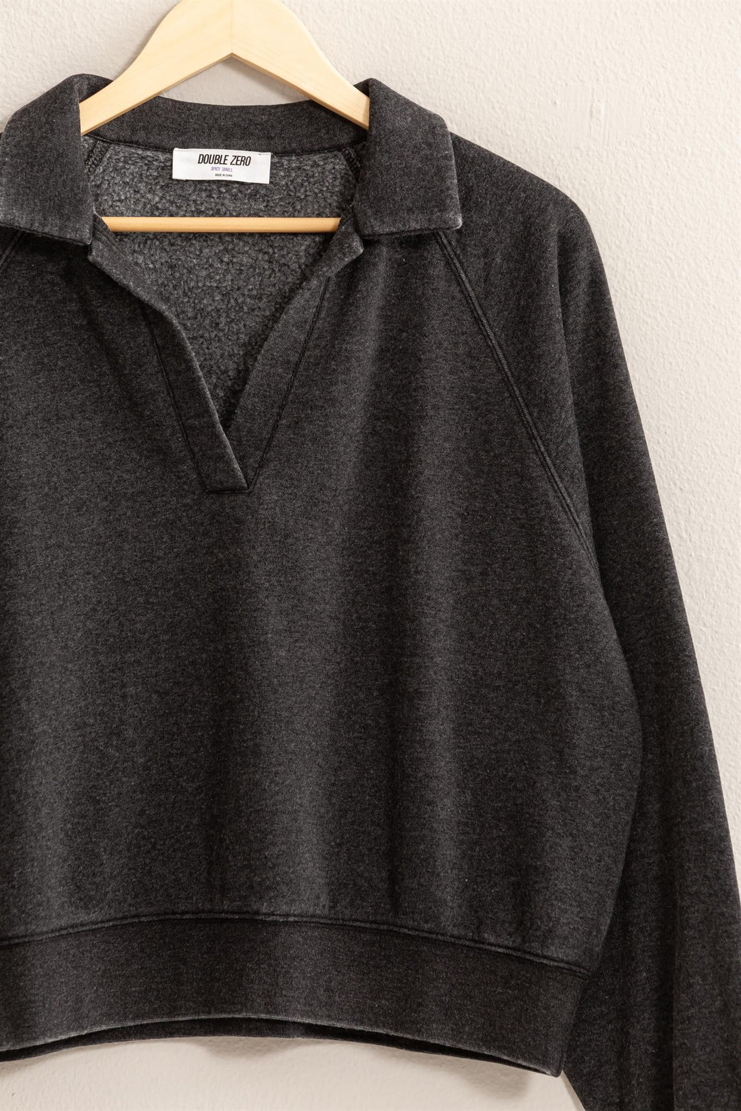 Collared V-Neck Set