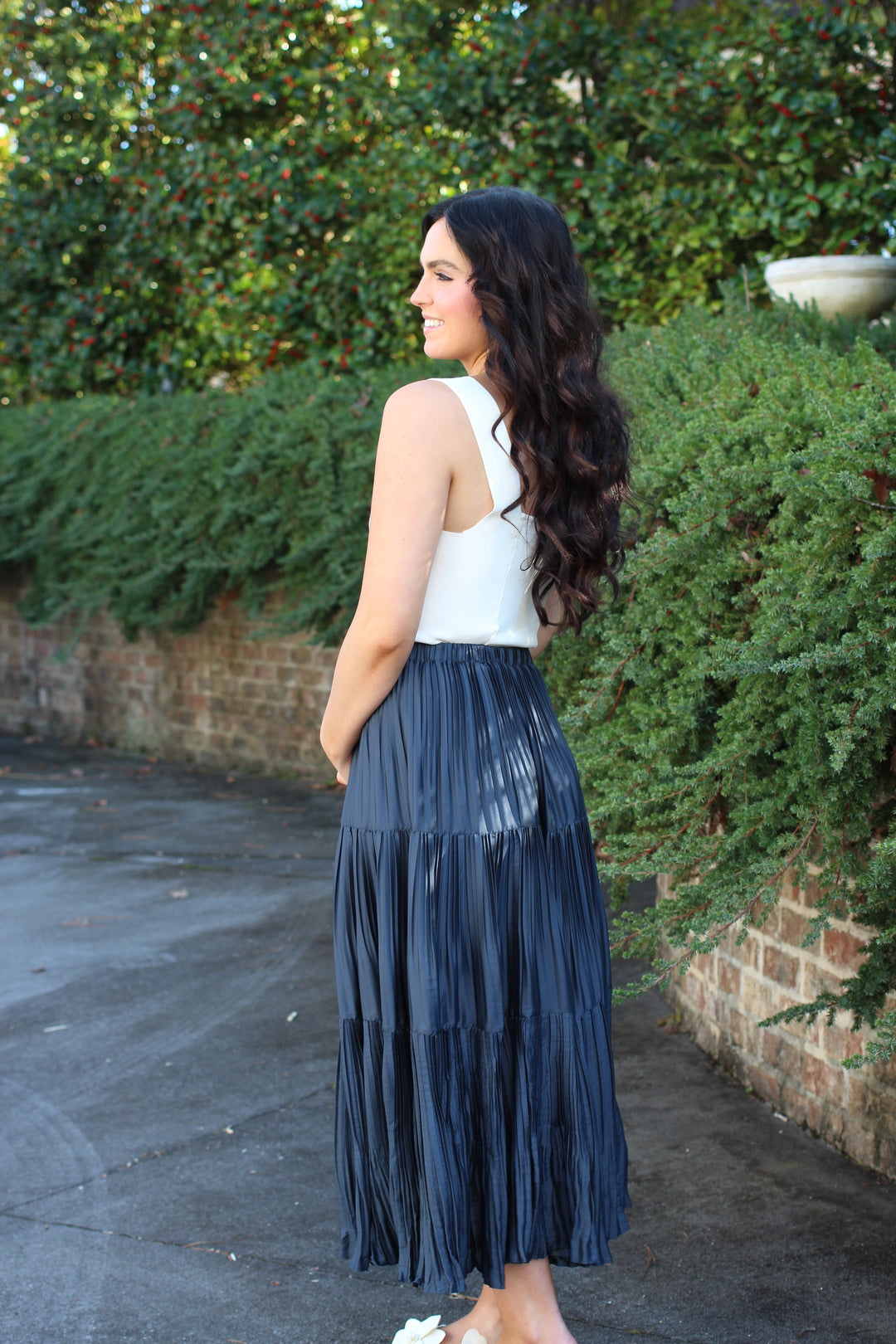 Pleated 3 Tiered Skirt
