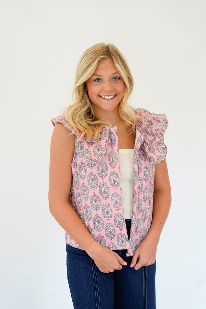 Peter Pan Scalloped Vest
