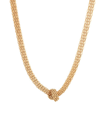 Gold Knotted Necklace