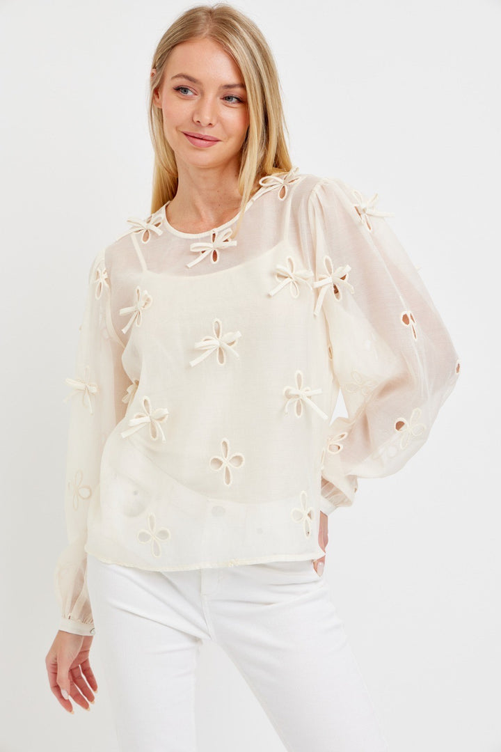 Bow Cut Out Top