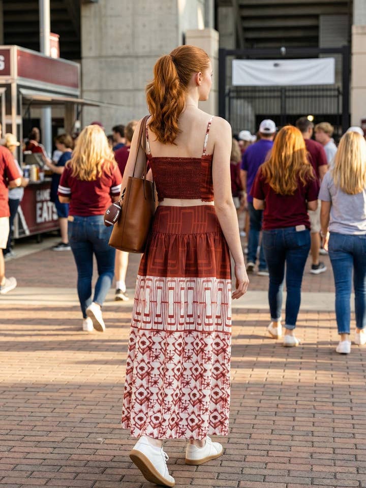 Valencia Geo Set - maroon combo