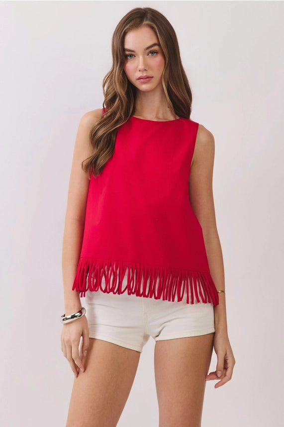 Farah Fringe Top