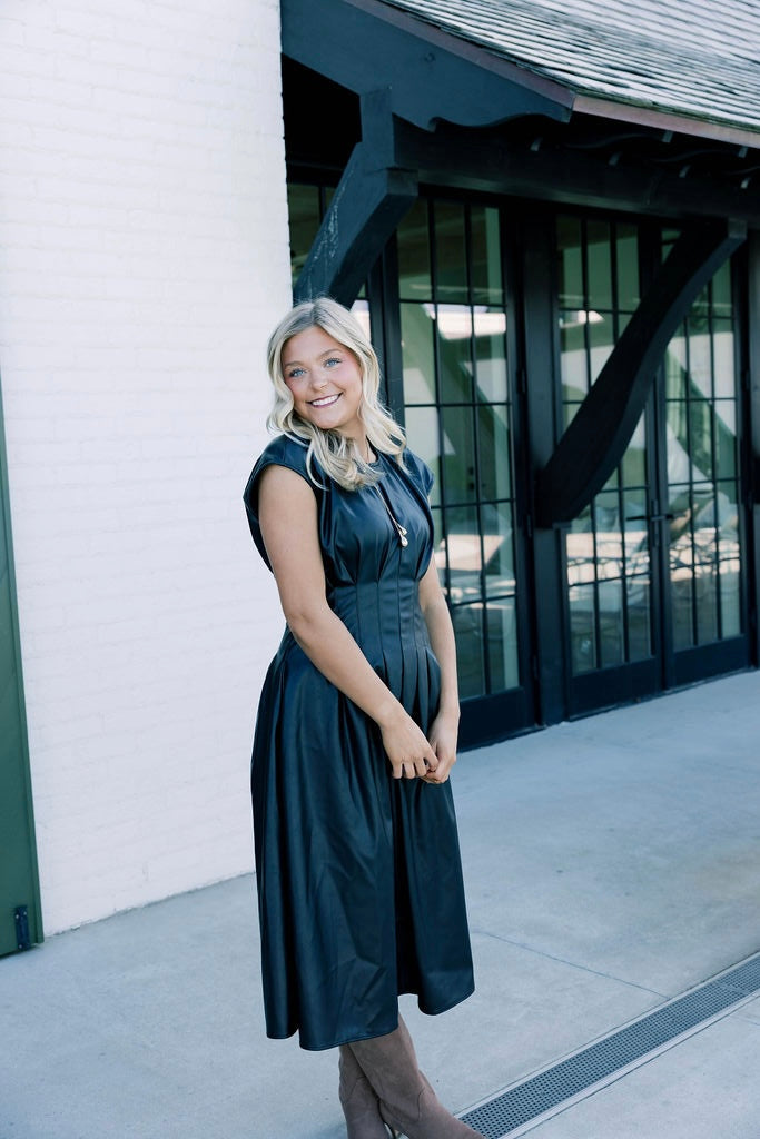 Libby Leather Dress
