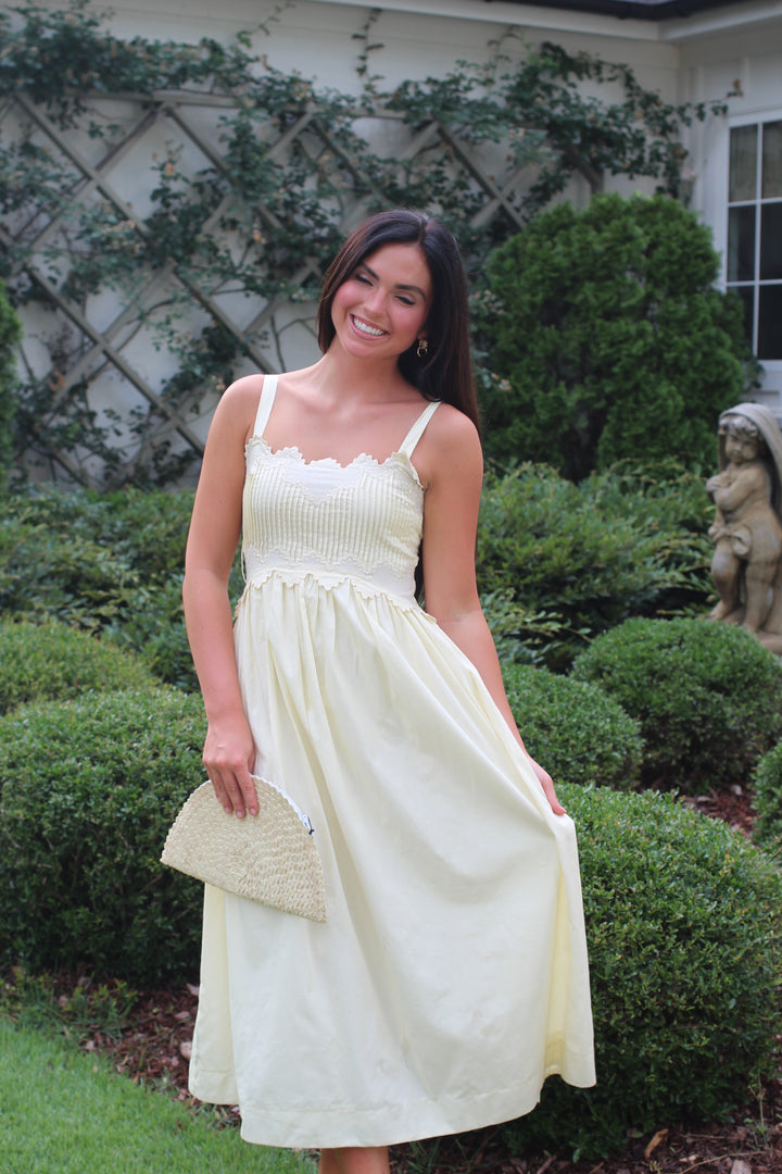 Sunshine &amp; Lace Midi Dress
