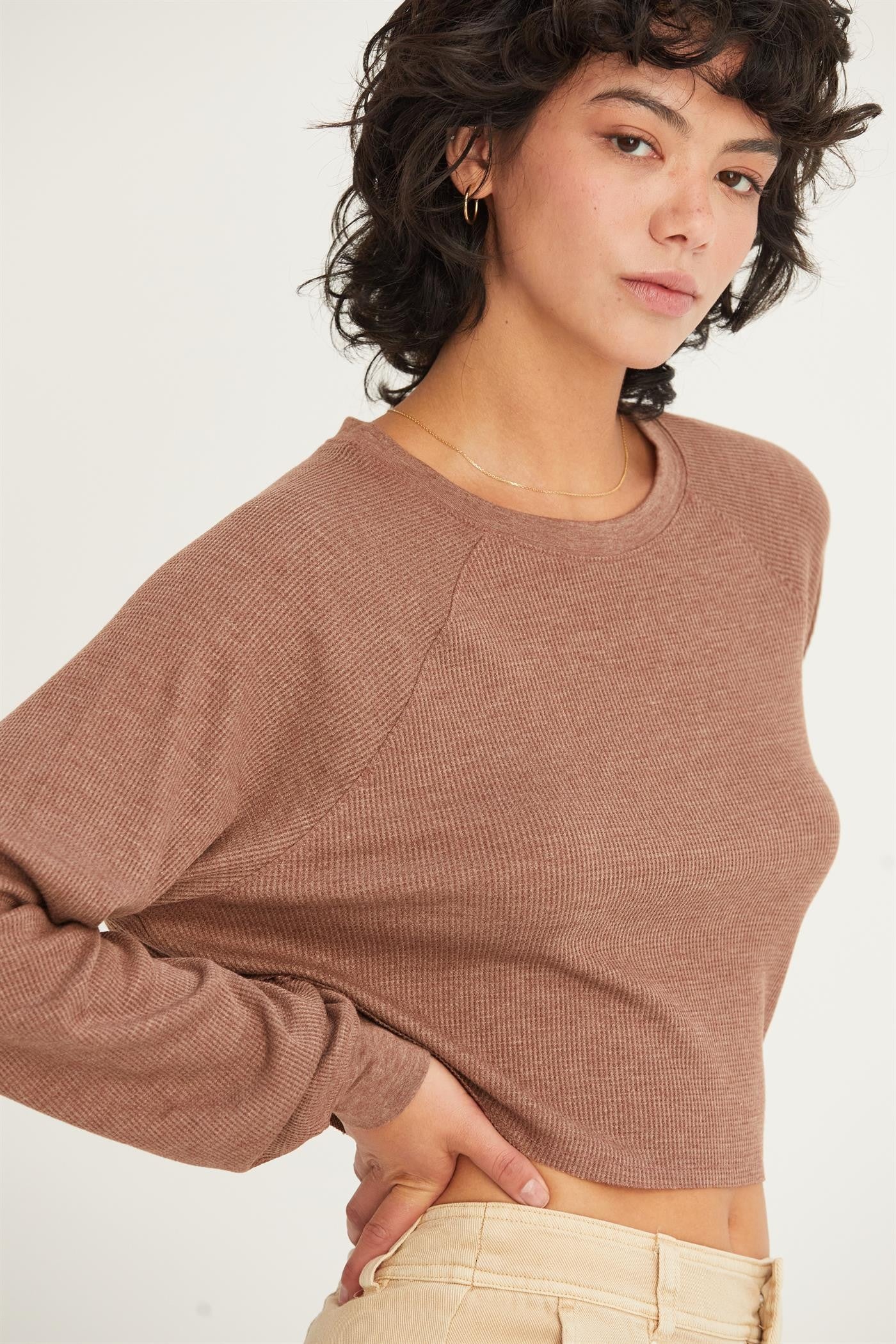 Waffle Long Sleeve Tee