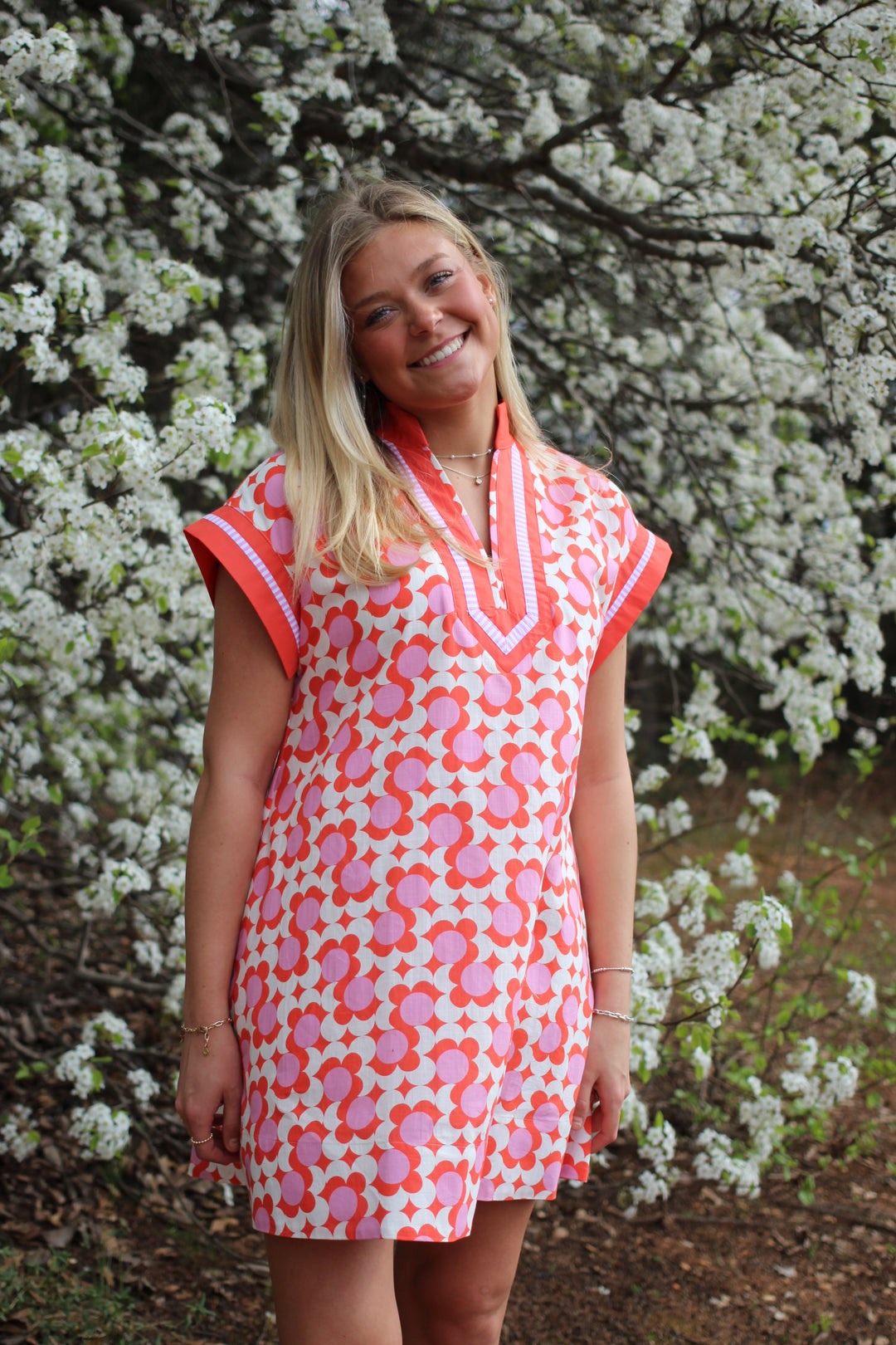 Coral Poppy Dress