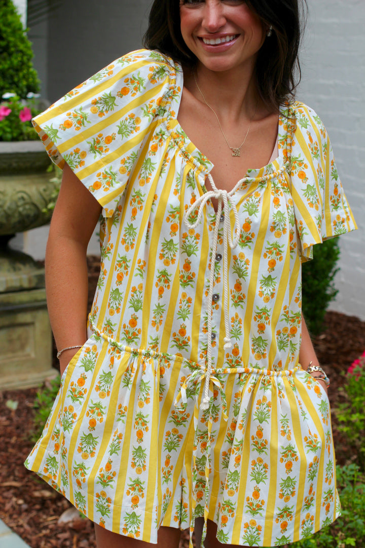 Sunflower Fields Romper