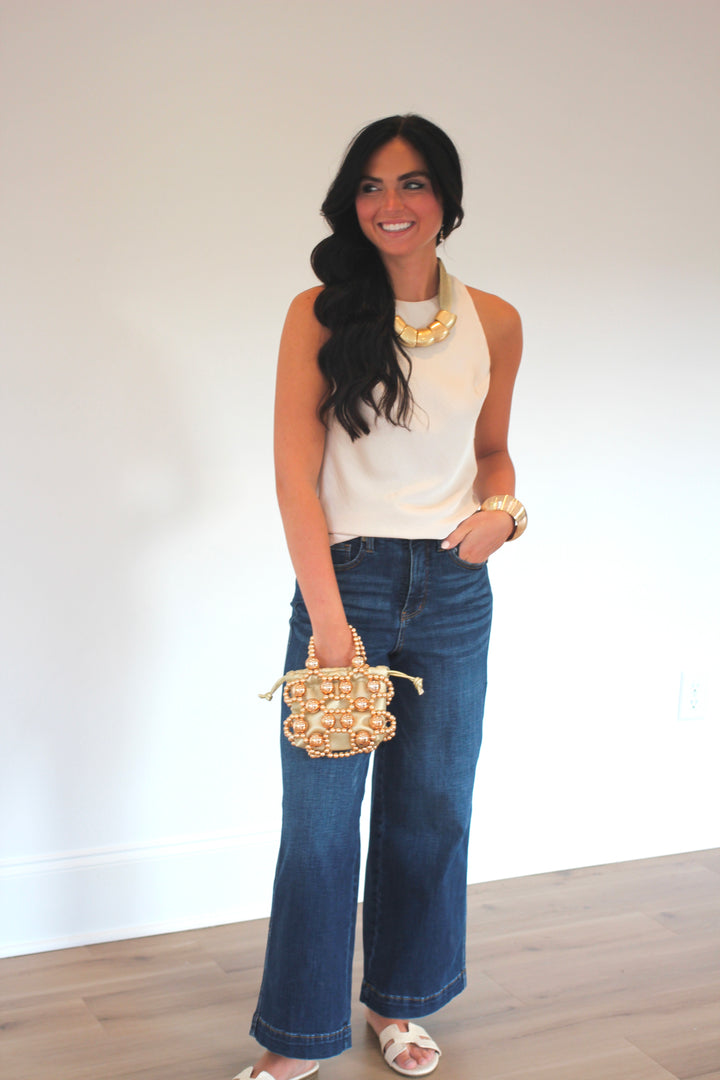 Claudia Ankle Wide Jeans