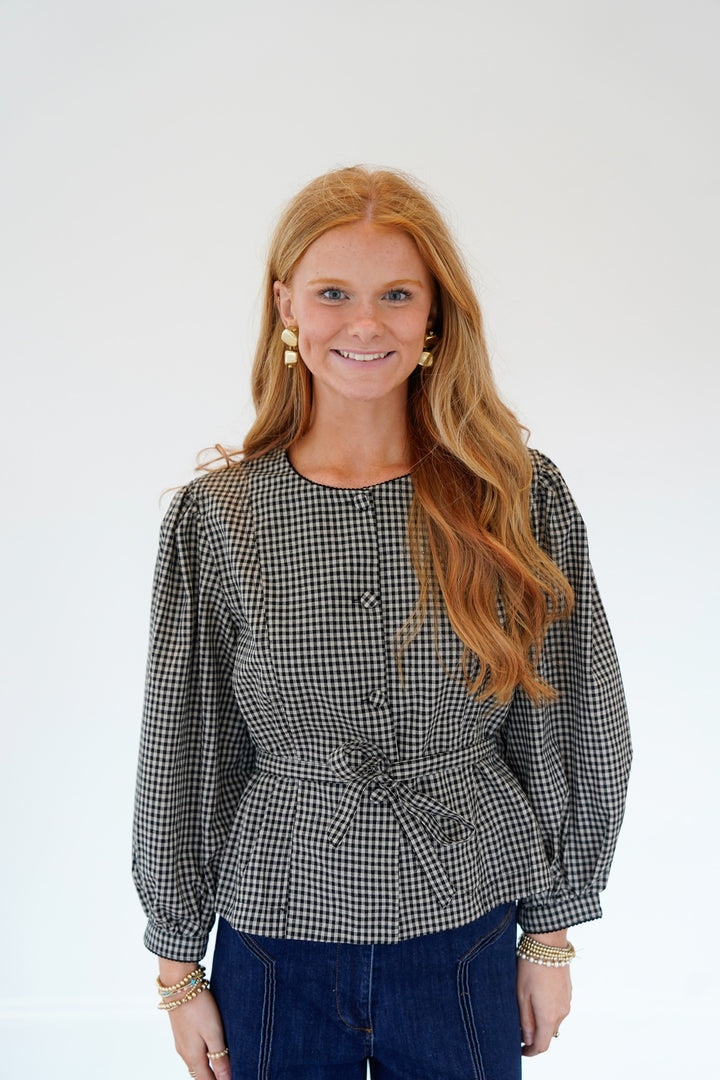 Maia Checkered Top
