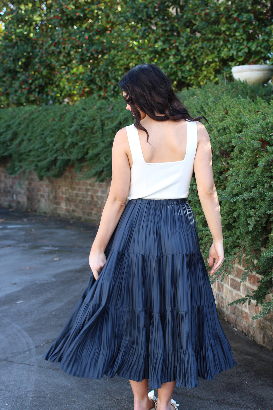 Pleated 3 Tiered Skirt