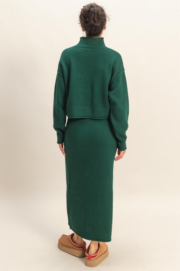 Knit Sweater Skirt Set