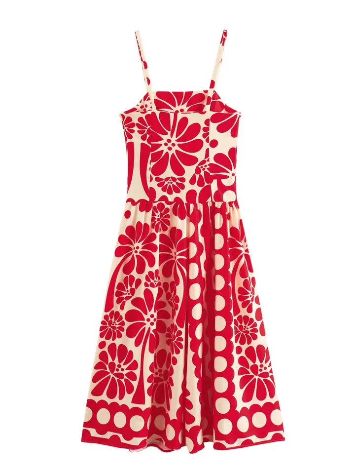Red Blossom Dress