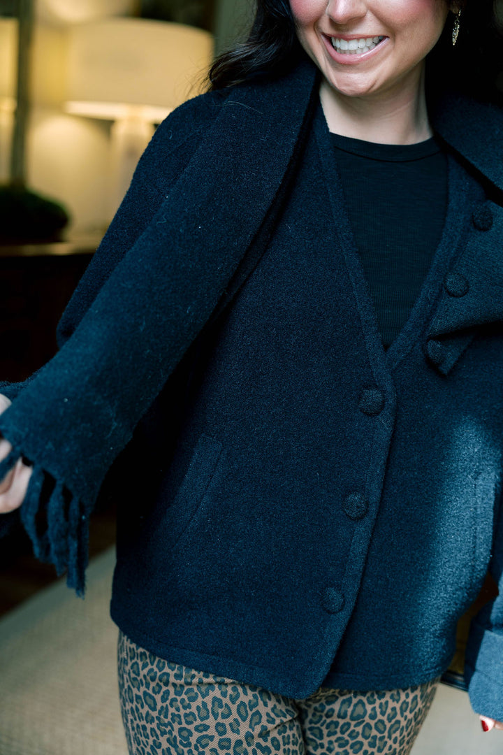 Scarf Cardigan Jacket