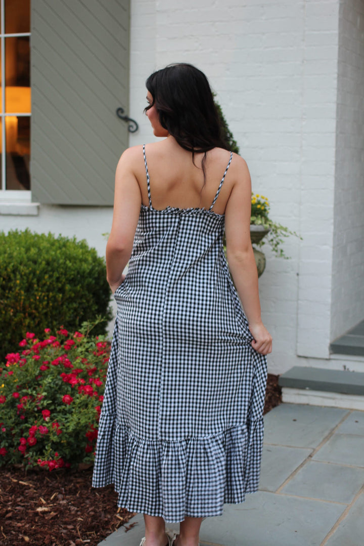 Taylor Gingham Maxi Dress