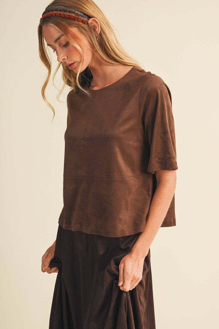 Francine Top in Espresso