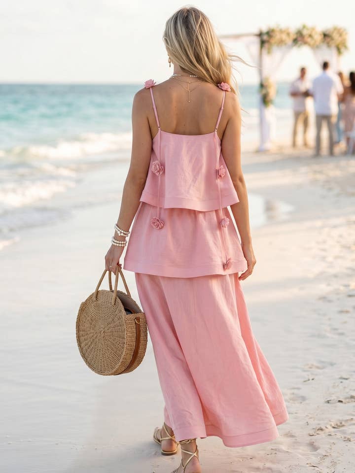 Magnolia Maxi Dress - pink